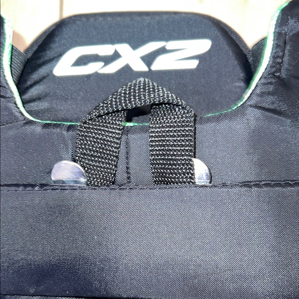 VIC CX2 Hockey Pants, Junior, Black/Green - Picture 11 of 12